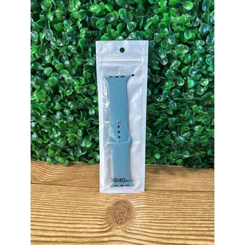 New Teal Silicone Smart Watch Band Compatible with Apple Watch 38mm 40mm Gift